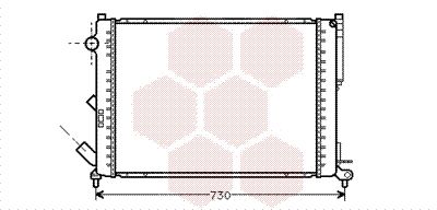 VAN WEZEL Radiators, Motora dzesēšanas sistēma 43002301